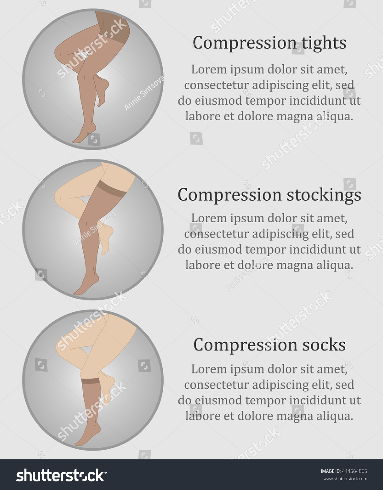 Medical Compression Hosiery Slender Female Feet Stock Vector Royalty Free 444564865 Shutterstock 6843