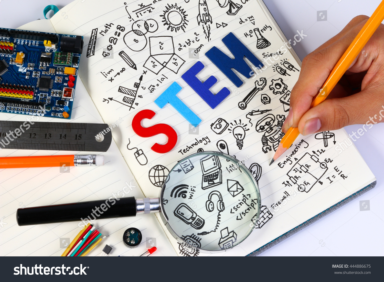 Stem Education Science Technology Engineering Mathematics Stock Photo ...