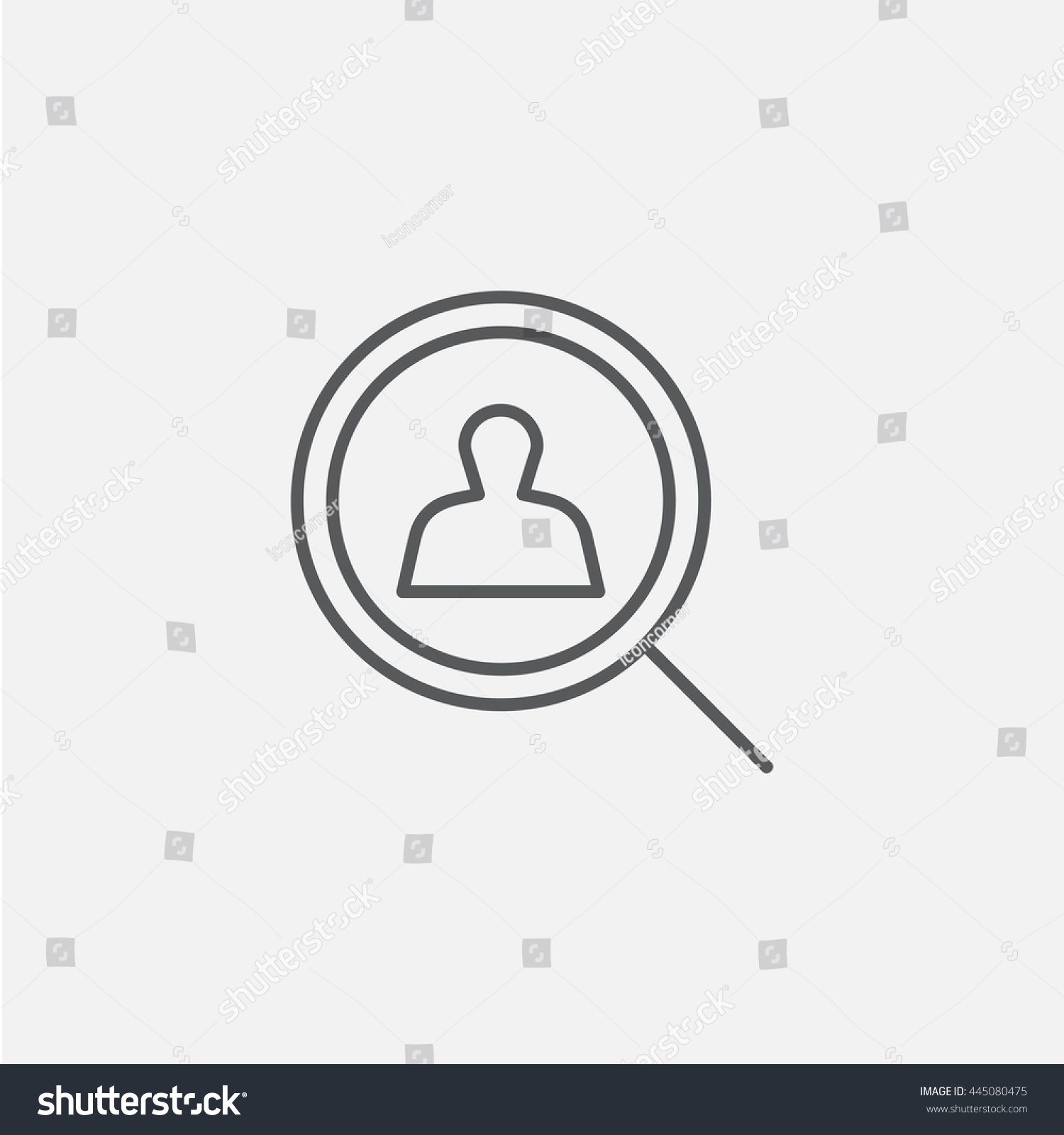 Find Man Icon Vector Stock Vector (Royalty Free) 445080475 | Shutterstock