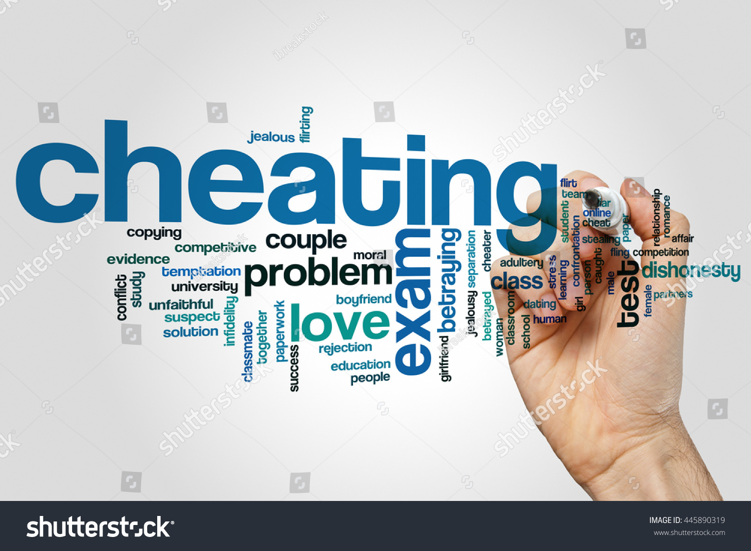 Cheating Concept Word Cloud Background Stock Photo 445890319 | Shutterstock