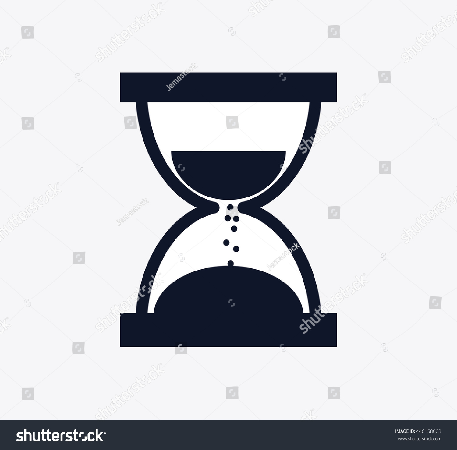 Silhouette Hourglass Icon Time Design Vector Stock Vector Royalty Free 446158003 Shutterstock 8365