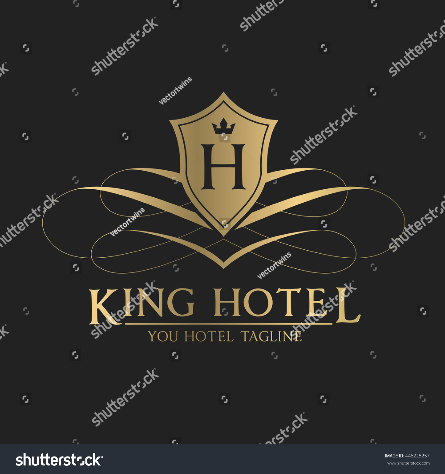 King Hotel Logo Stock Vector (Royalty Free) 446225257 | Shutterstock