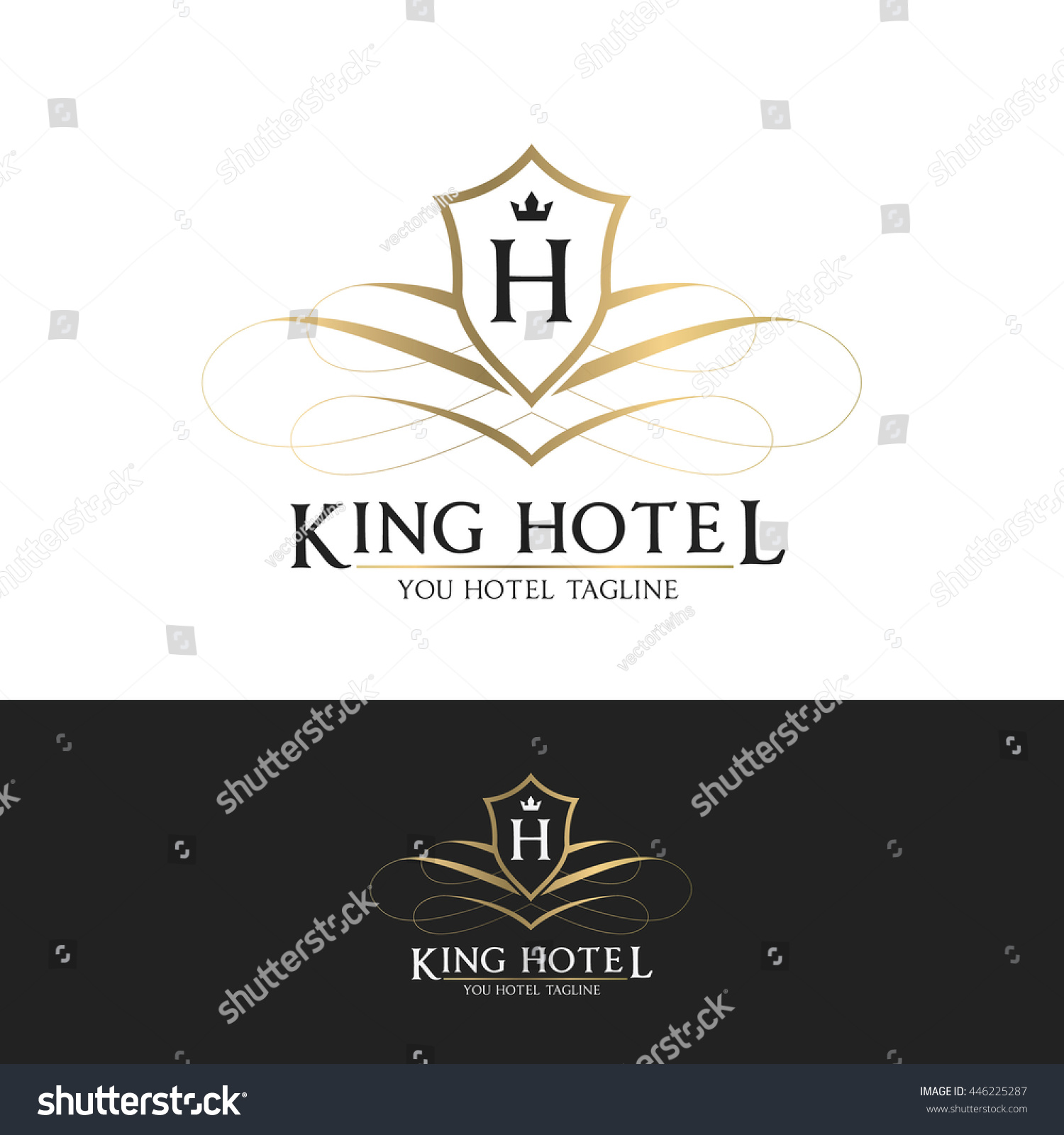 King Hotel Logo Stock Vector (Royalty Free) 446225287 | Shutterstock