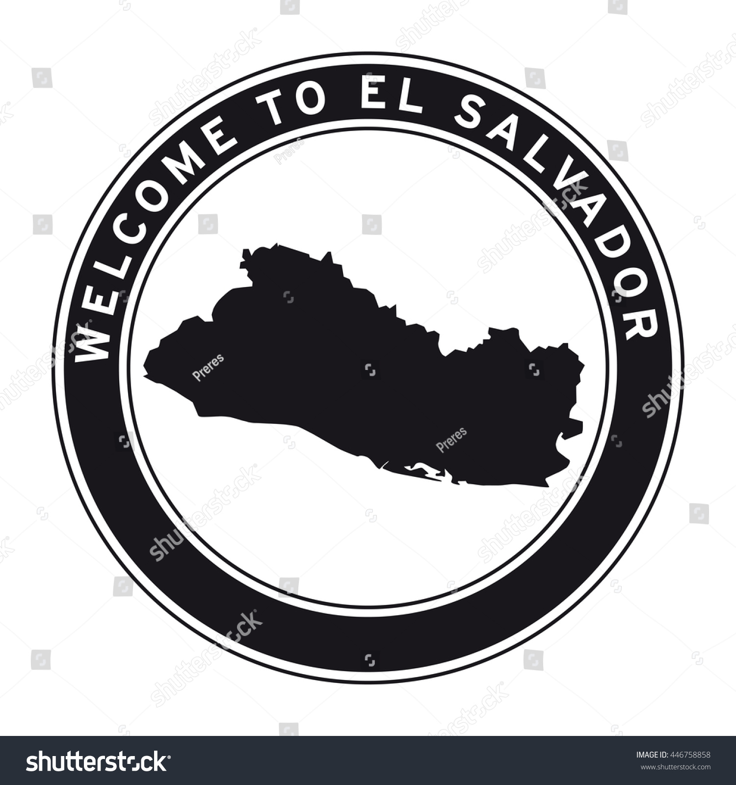 Welcome El Salvador Vector Logo Sticker 스톡 벡터(로열티 프리) 446758858 ...