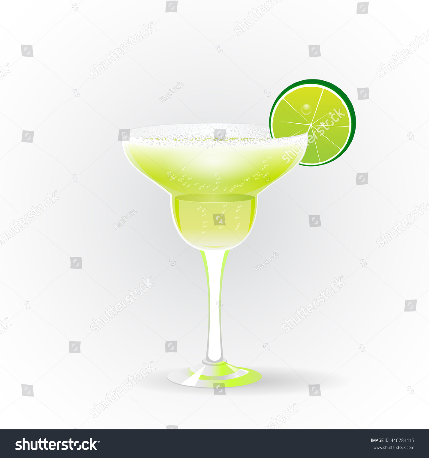 Margarita Realistic Cocktail Glass Lime Slice Stock Vector Royalty Free 446784415 Shutterstock 4417