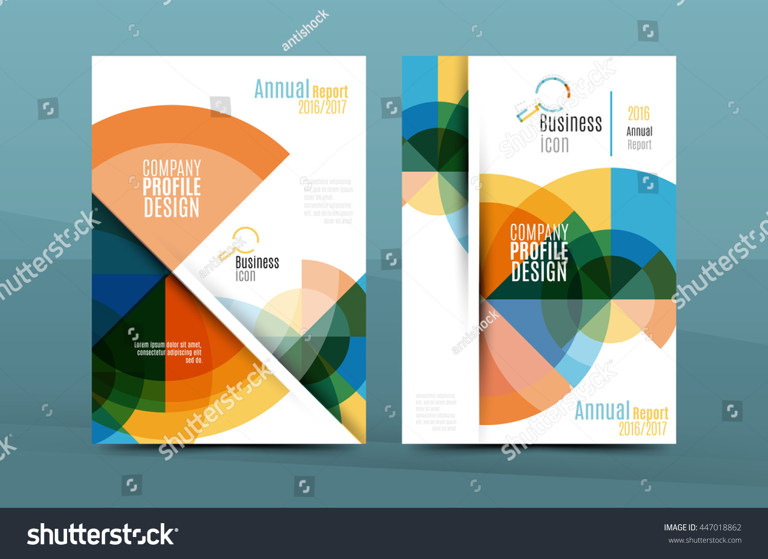 Geometric Mosaic Design A4 Size Business Stock Vector (Royalty Free ...