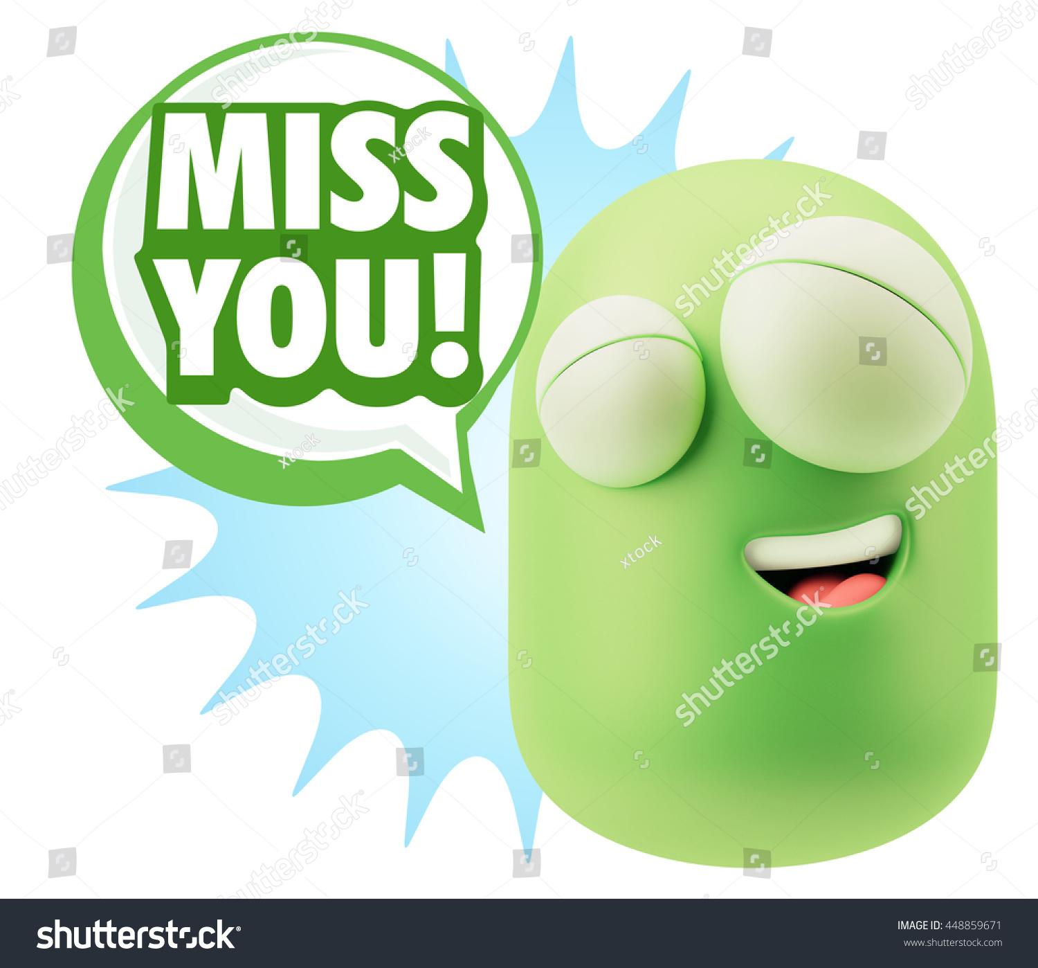 3d Illustration Laughing Character Emoji Expression Stock Illustration ...