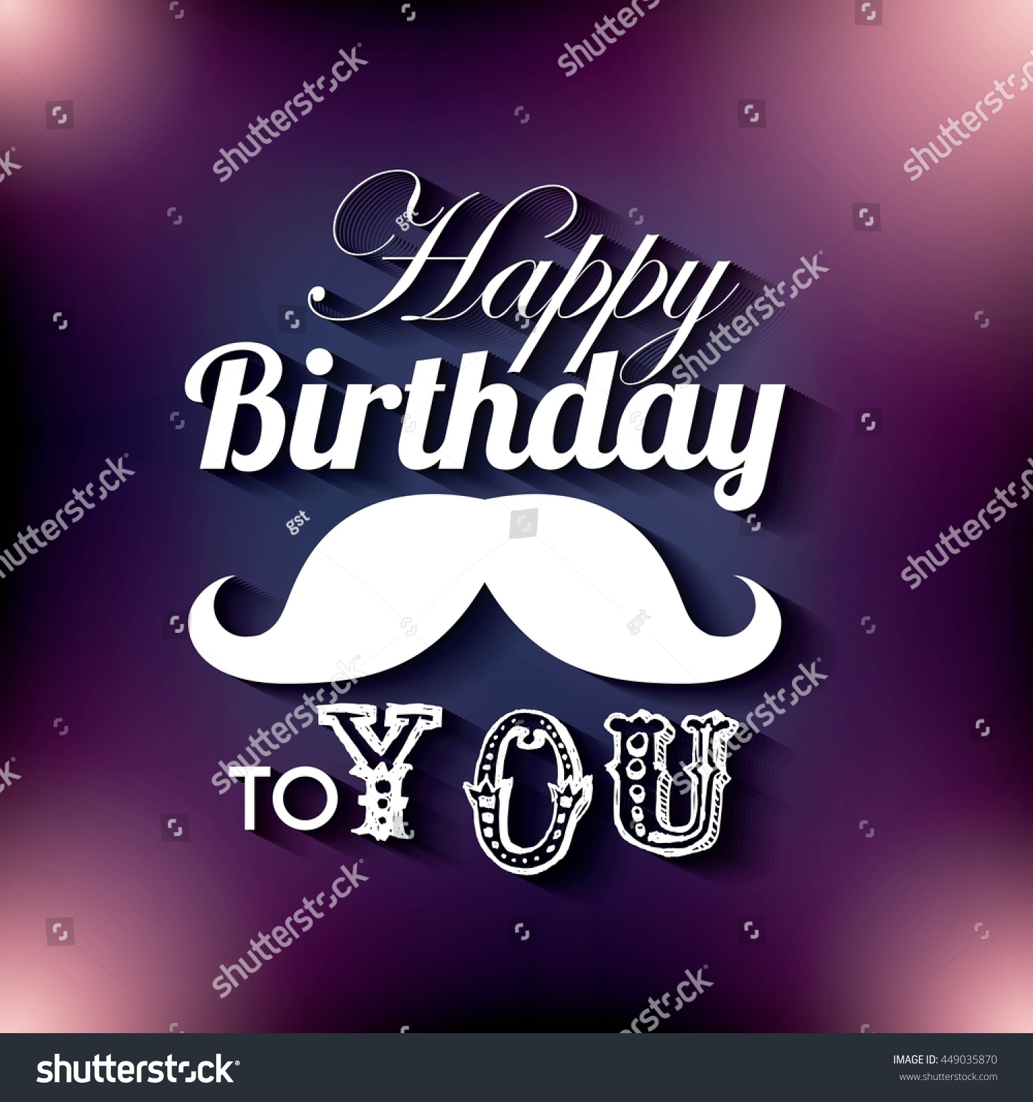 Happy Brthday Celebration Concept Represented By Stock Vector (Royalty ...