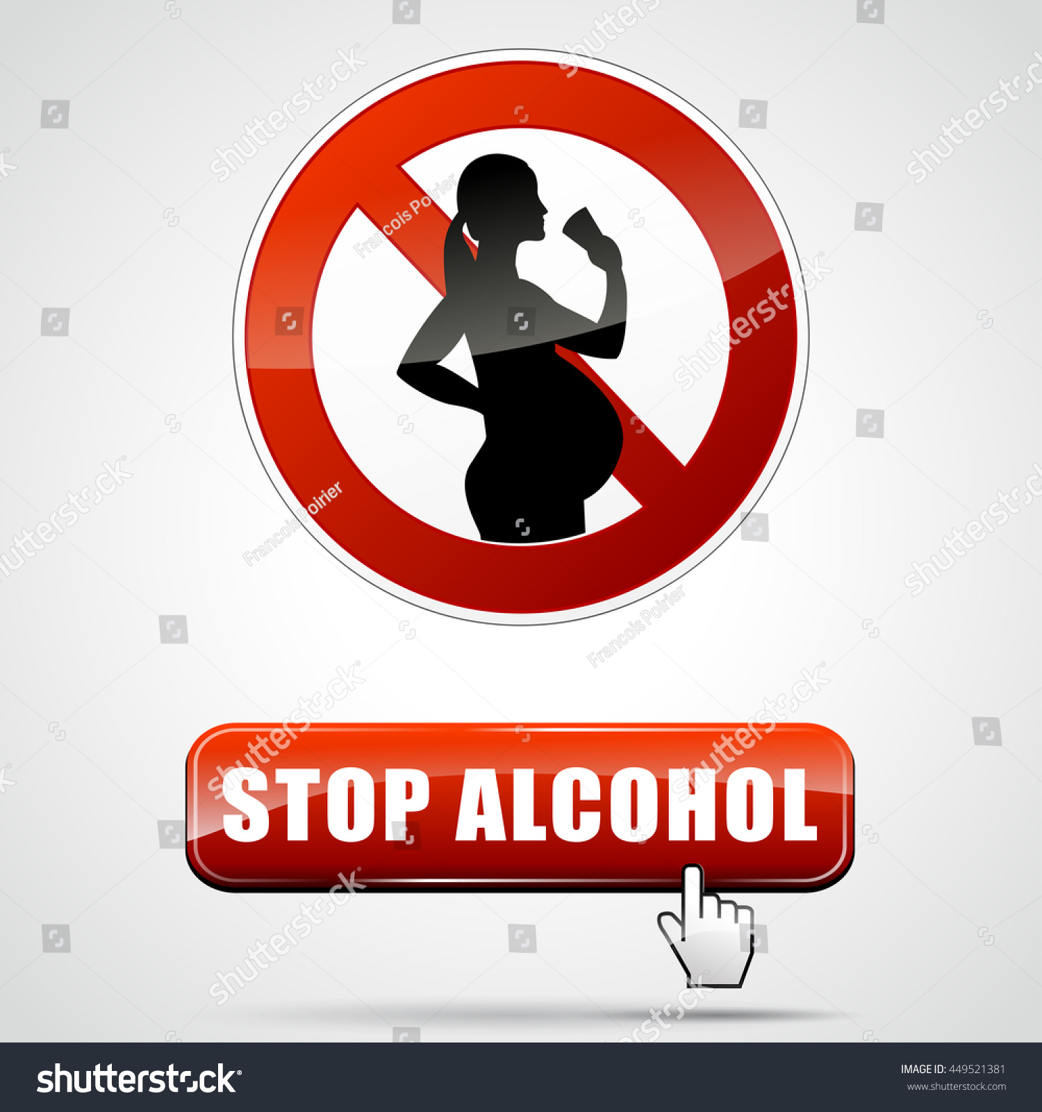 Illustration Stop Alcohol Pregnant Woman Stock Vector Royalty Free 449521381 Shutterstock 2949