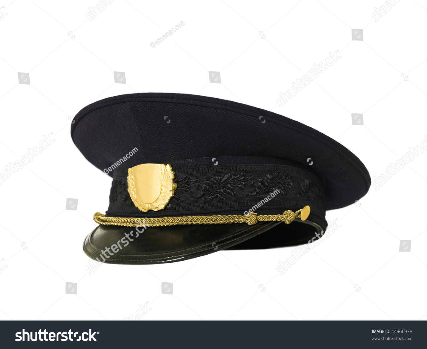 Police Hat Isolated On White Background Stock Photo 44966938 | Shutterstock