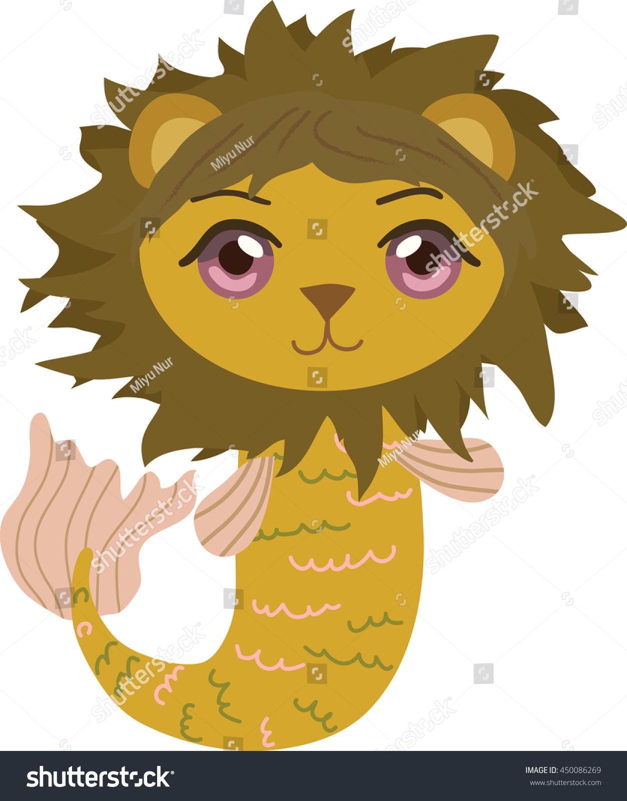 Cute Cartoon Merlion Stock Vector (Royalty Free) 450086269 | Shutterstock