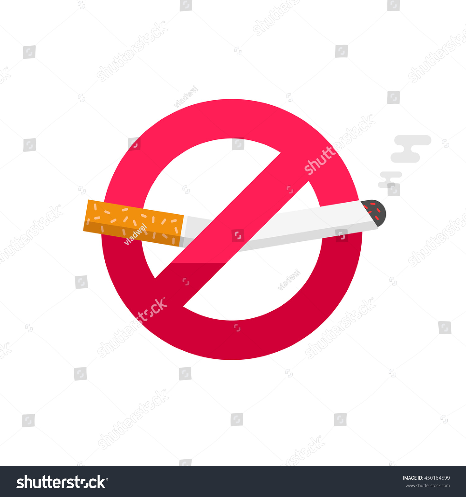 No Smoking Sign Dont Smoke Vector Stock Vector (Royalty Free) 450164599 ...