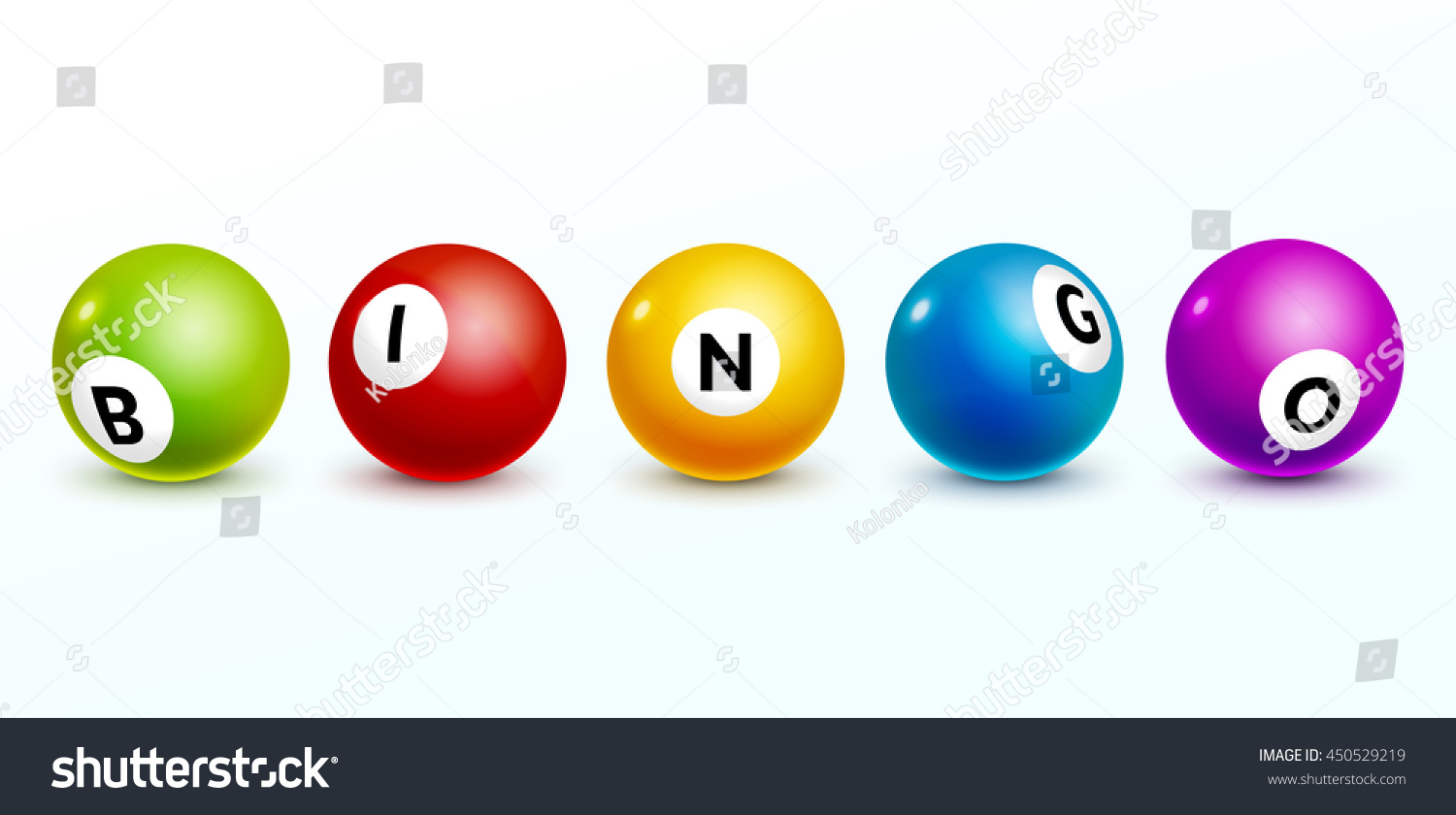 Bingo Lottery Balls Letters Background Gamble Stock Vector (Royalty ...