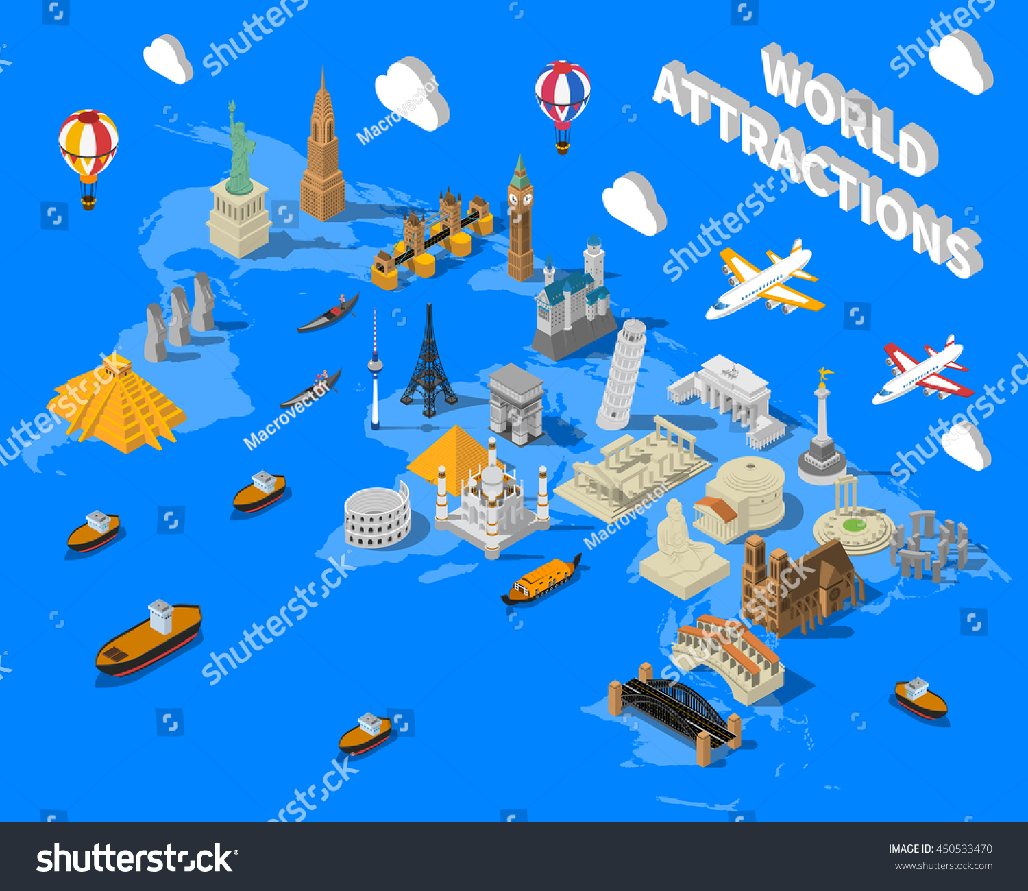 Map of Europe with Top Tourist Attractions Map of Europe with Top Tourist Attractions