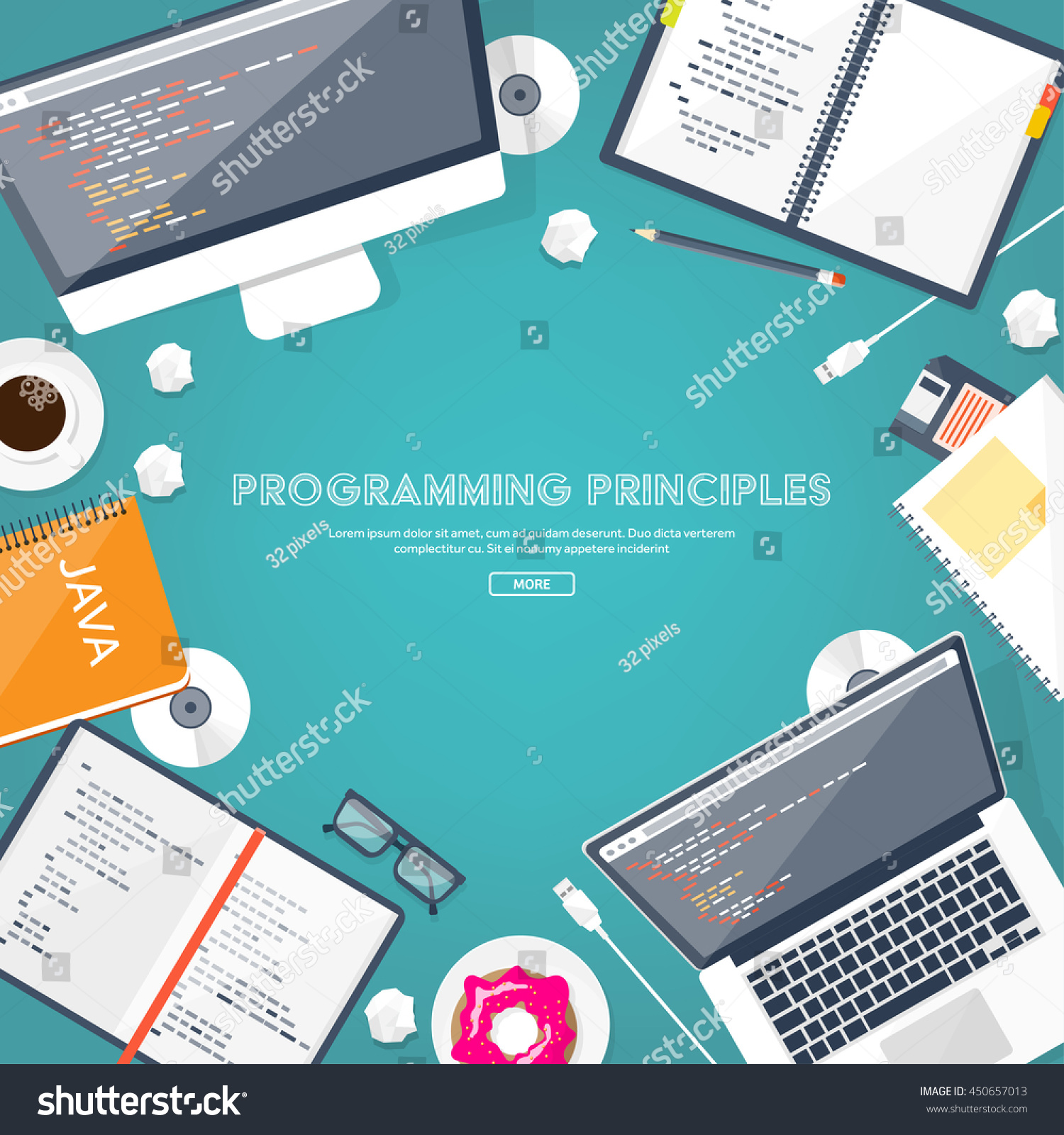 Programming Coding Backgroundflat Designprogram Source Codesoftware ...