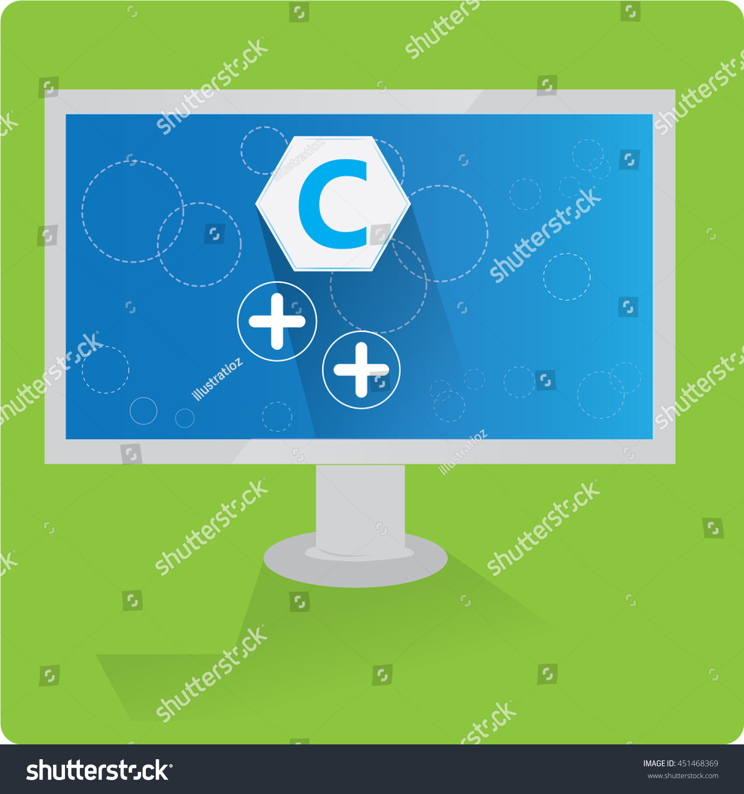 C Graphic Design Programming Language Vector Stock Vector (Royalty Free ...