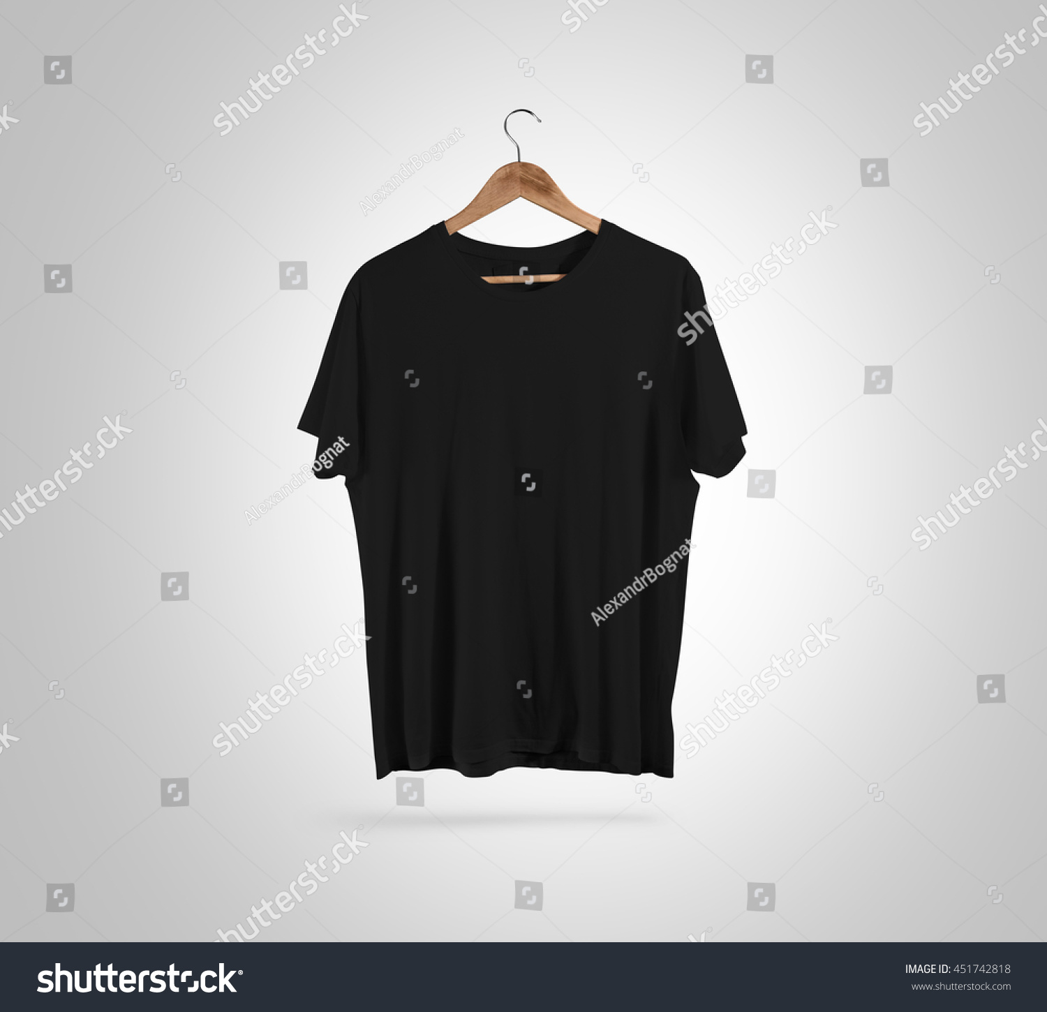 Blank Black Tshirt Front Side View Stock Photo 451742818 | Shutterstock