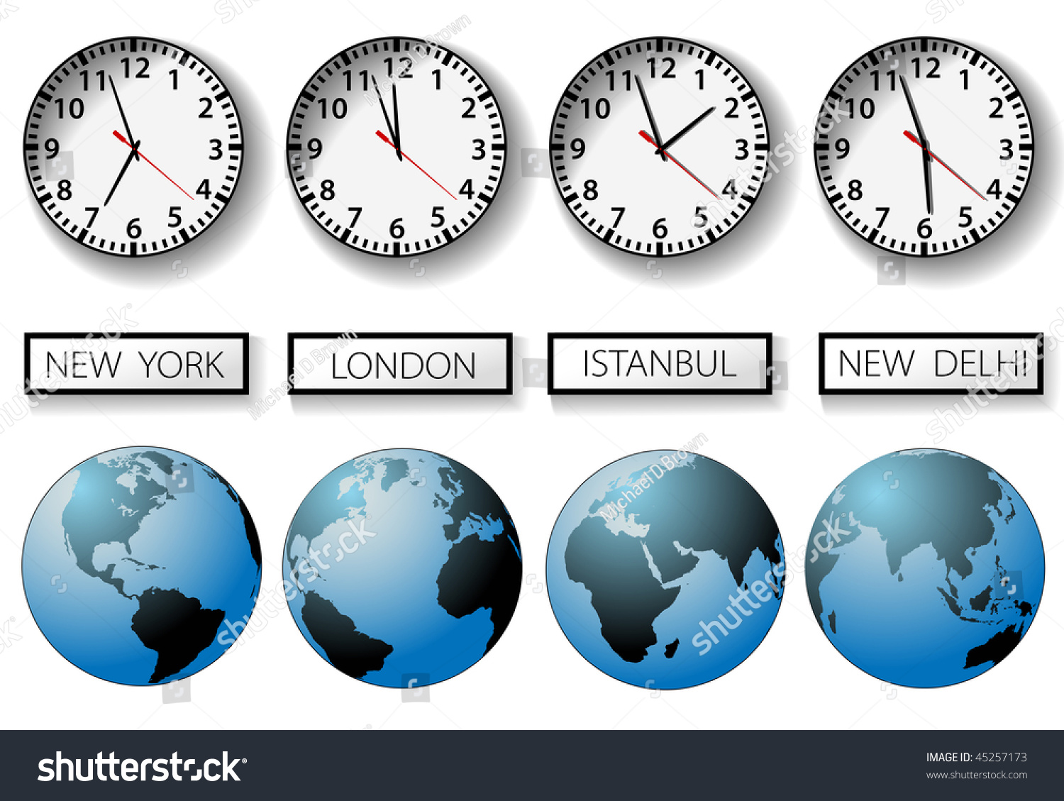 Время в разных странах мира