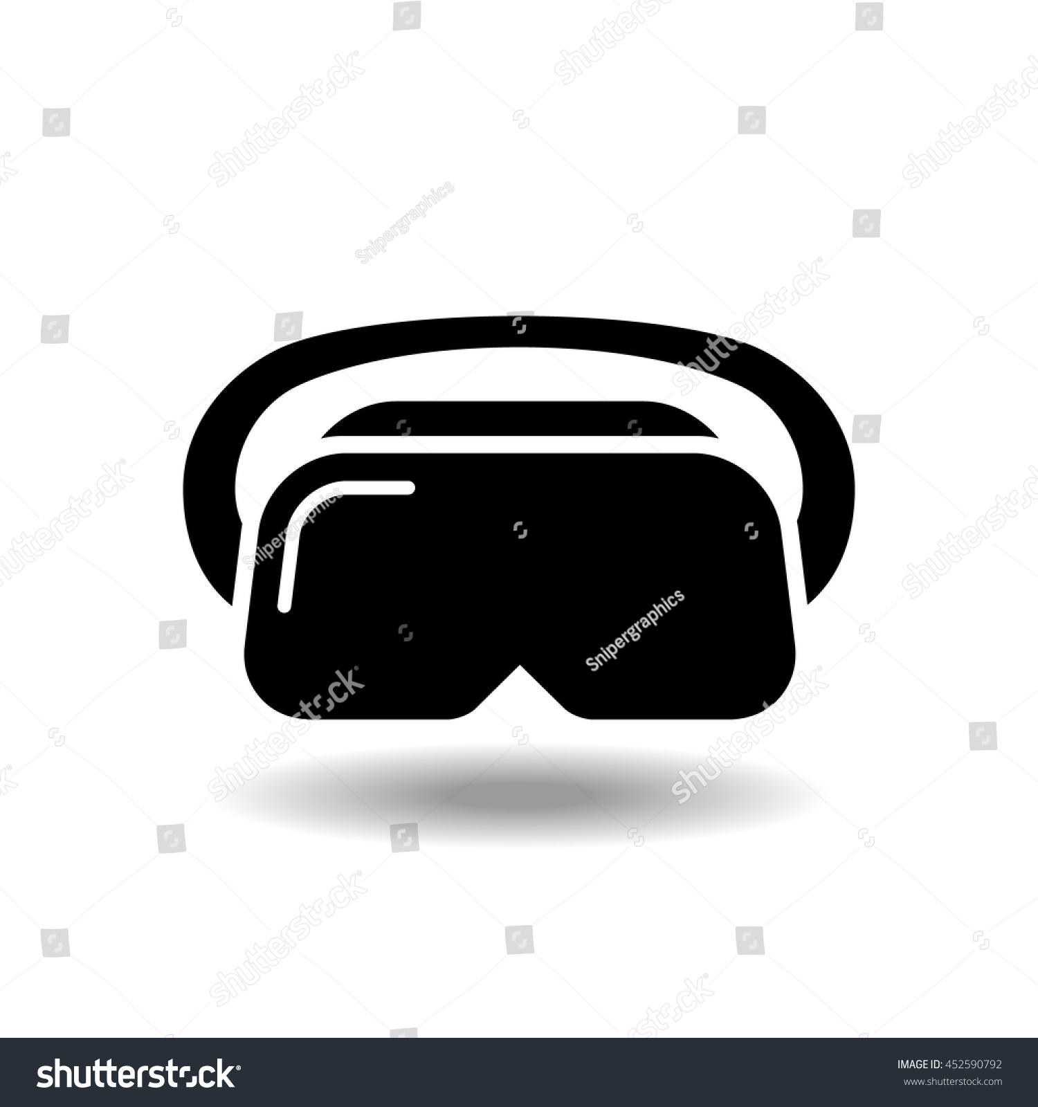 VR шлем вектор
