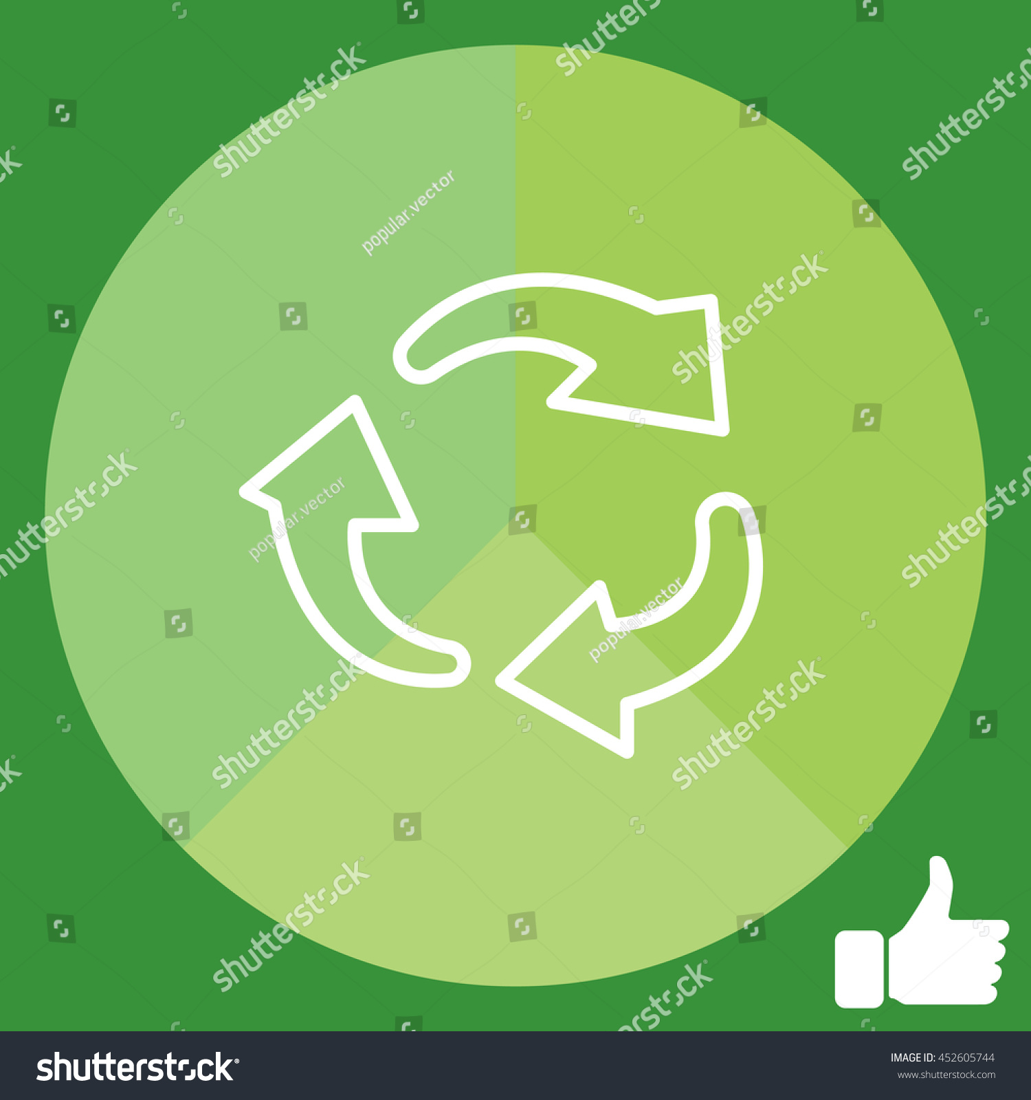 Rotation Arrows Circle Line Icon Stock Vector Royalty Free 452605744 Shutterstock 4155