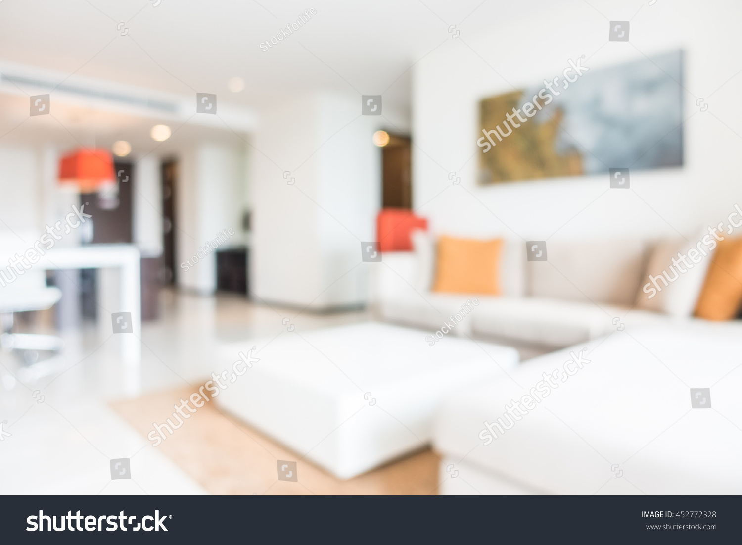 Abstract Blur Living Room Interior Background Stock Photo 452772328 ...