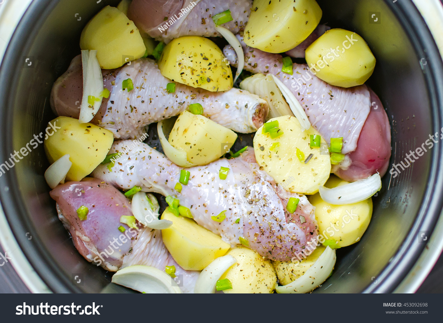 Картошка с курицей в мультиварке редмонд