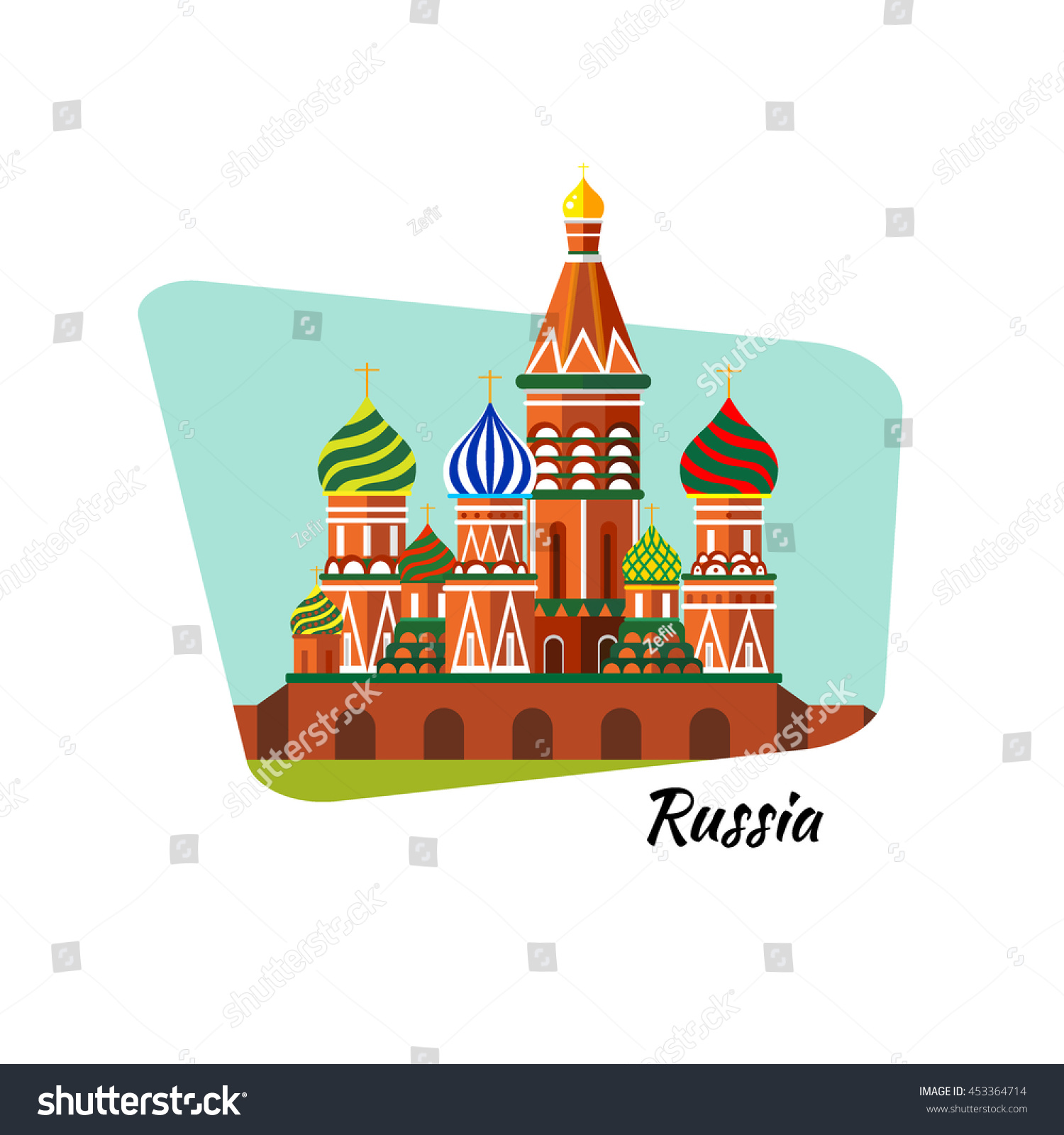 Наклейка Москва Кремль