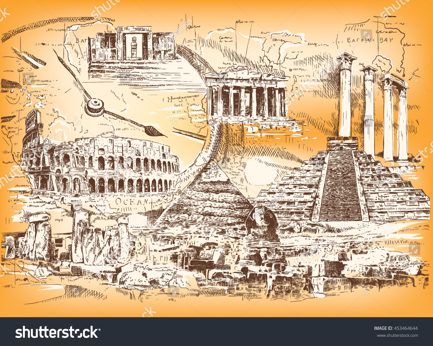 Античность Греция Рим коллаж