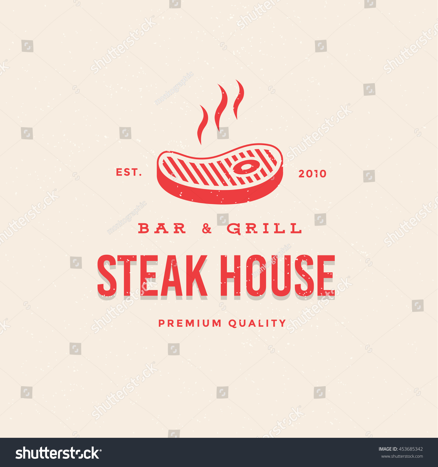 Logo Bar Grill Steakhouse Logo Template Stock Vector (royalty Free 