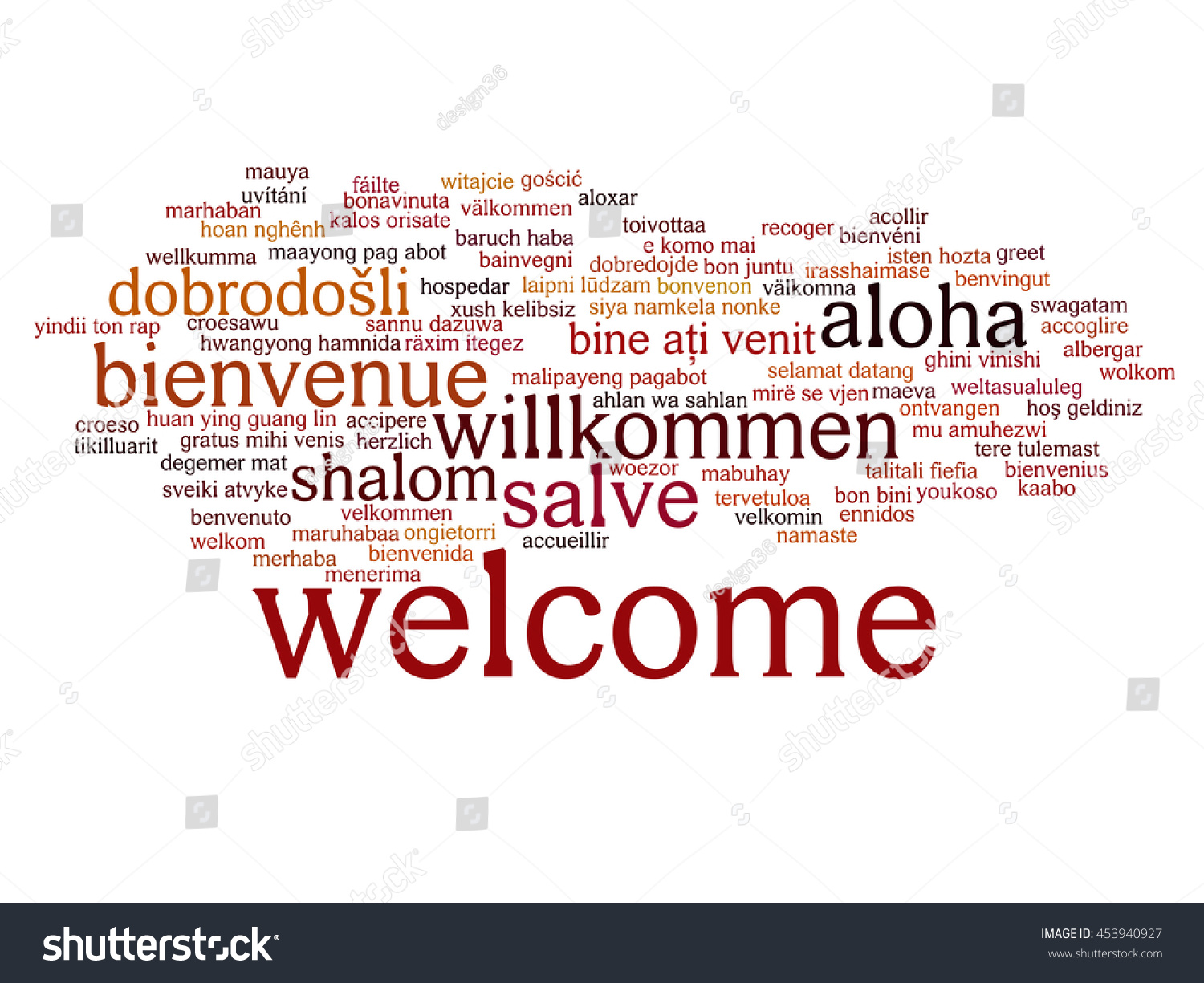 Concept Conceptual Abstract Welcome Greeting International Stock ...