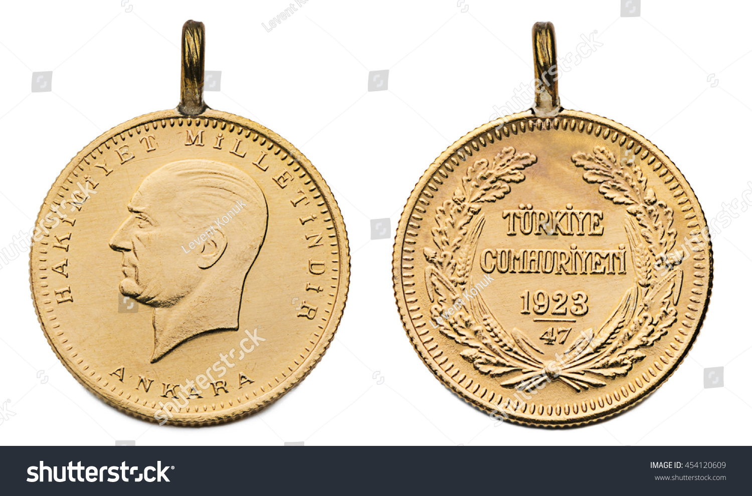Front Back View Ata Gold Stock Photo 454120609 | Shutterstock