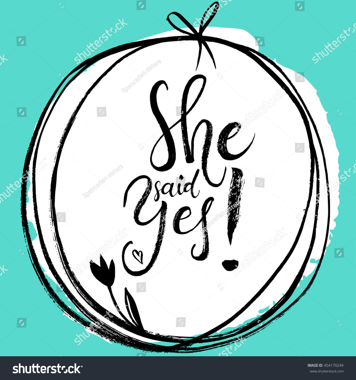 She Said Yes Engagement Bride Greeting Stock Vector Royalty Free She Said Yes Engagement Bride Greeting Stock Vector Royalty Free