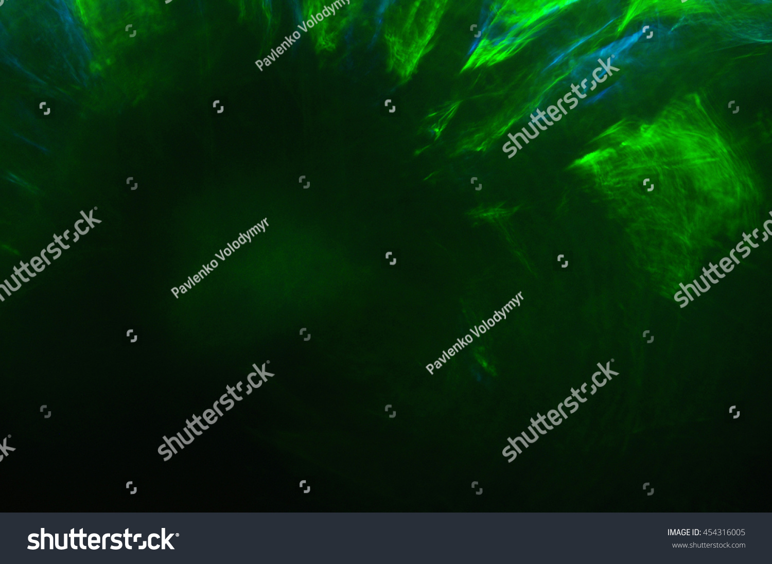 Green Art Black Background Abstract Background Stock Illustration