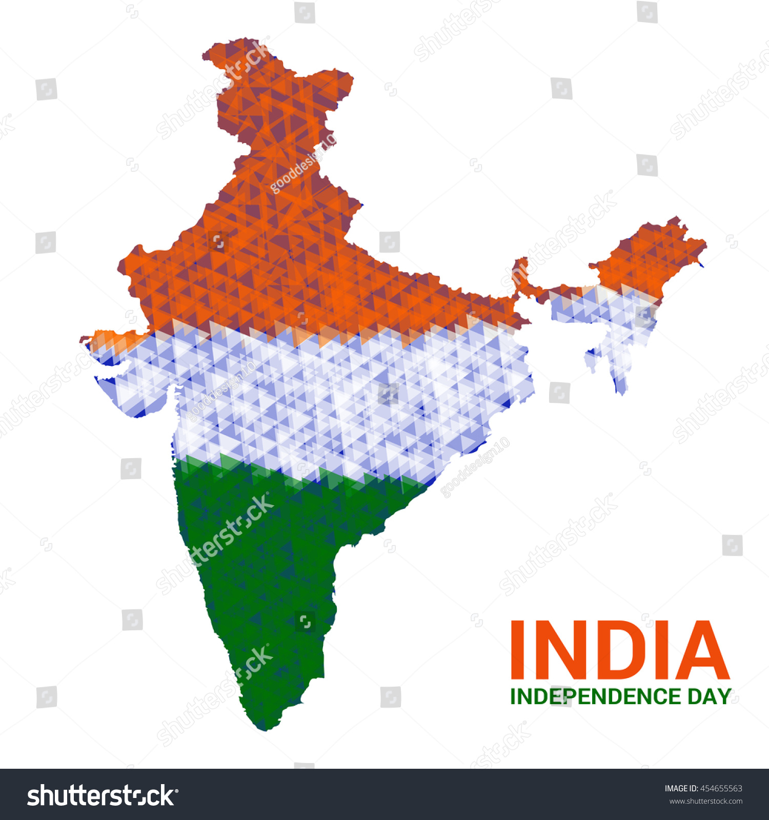 India Map Isolated On White Background Shutterstock