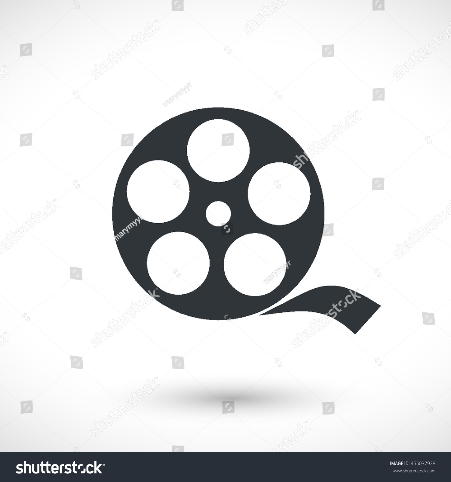 Film Reel Vector Icon Graphic Symbol Stock Vector (Royalty Free ...