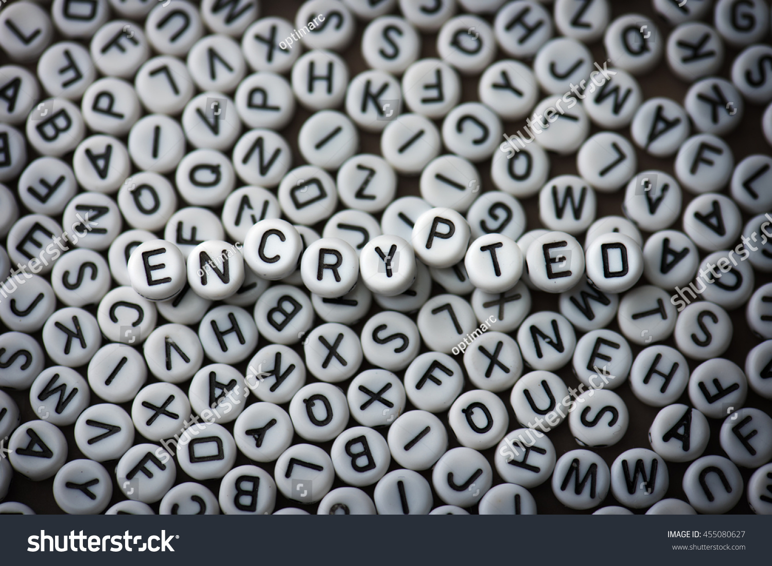 Encryption Random Alphabets Letters Encrypted On Stock Photo 455080627 ...