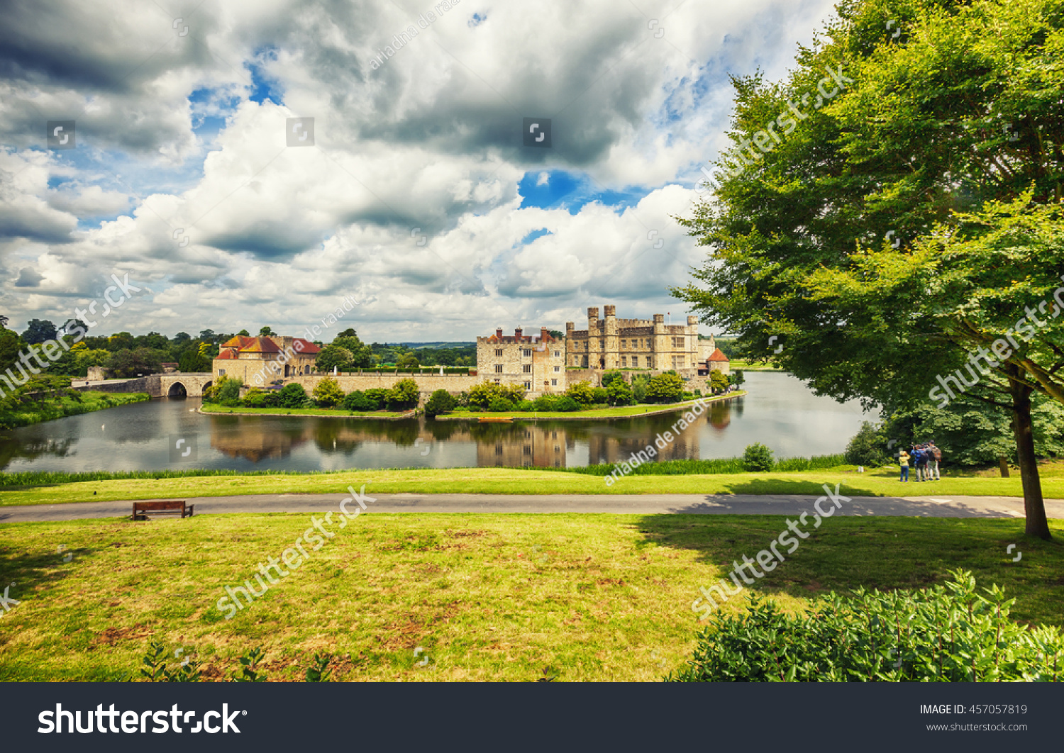 Panoramic View Leeds Castle Park Stock Photo 457057819 Shutterstock