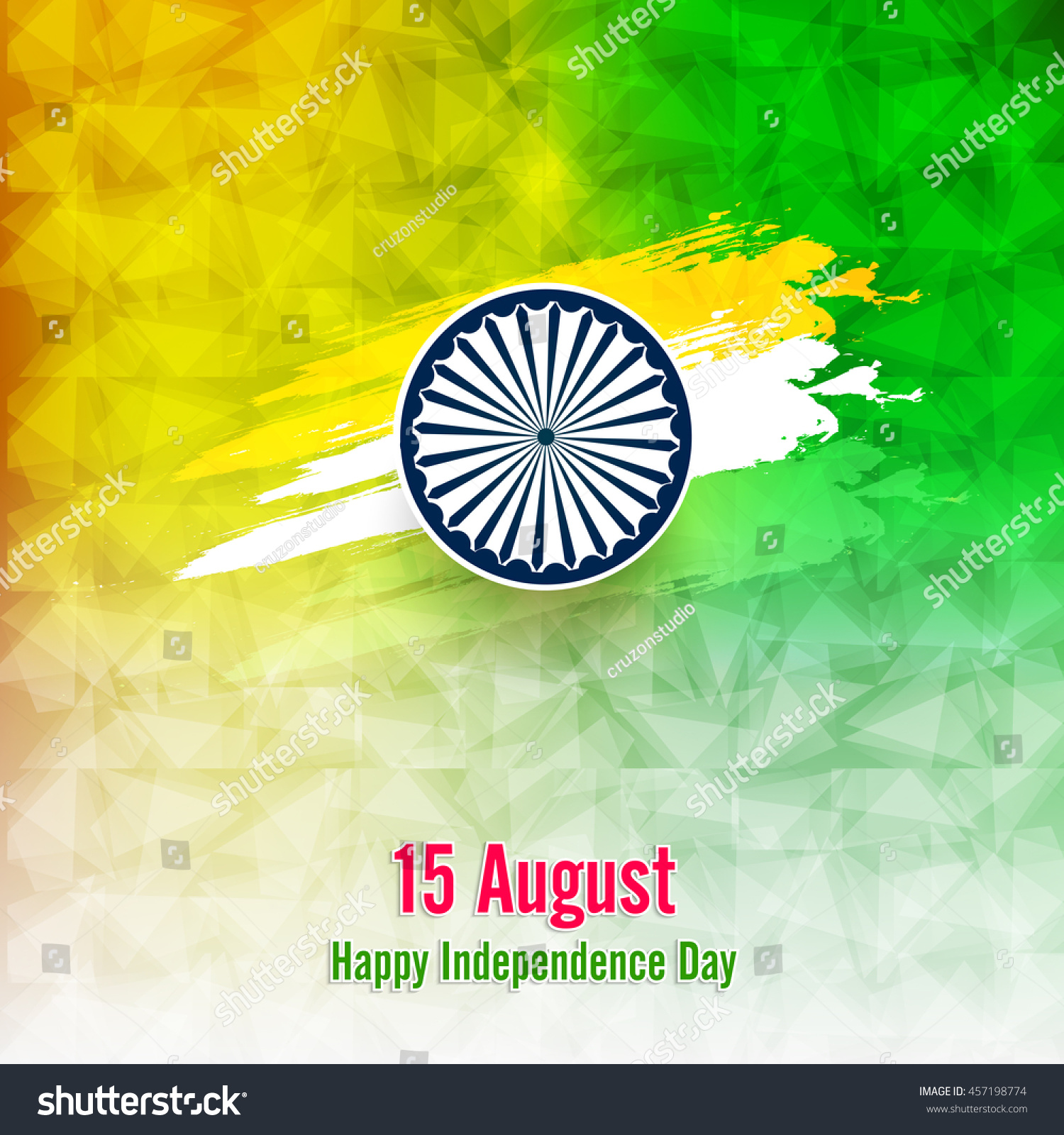 Happy Independence Day India Vector Illustration Stock Vector (Royalty ...