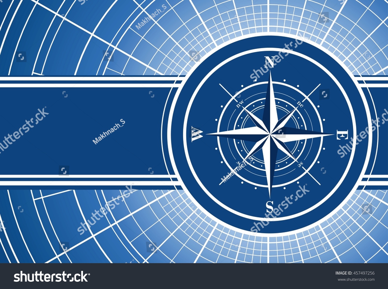 Blue Abstract Travel Background Compass Rose Stock Illustration 457497256 Shutterstock