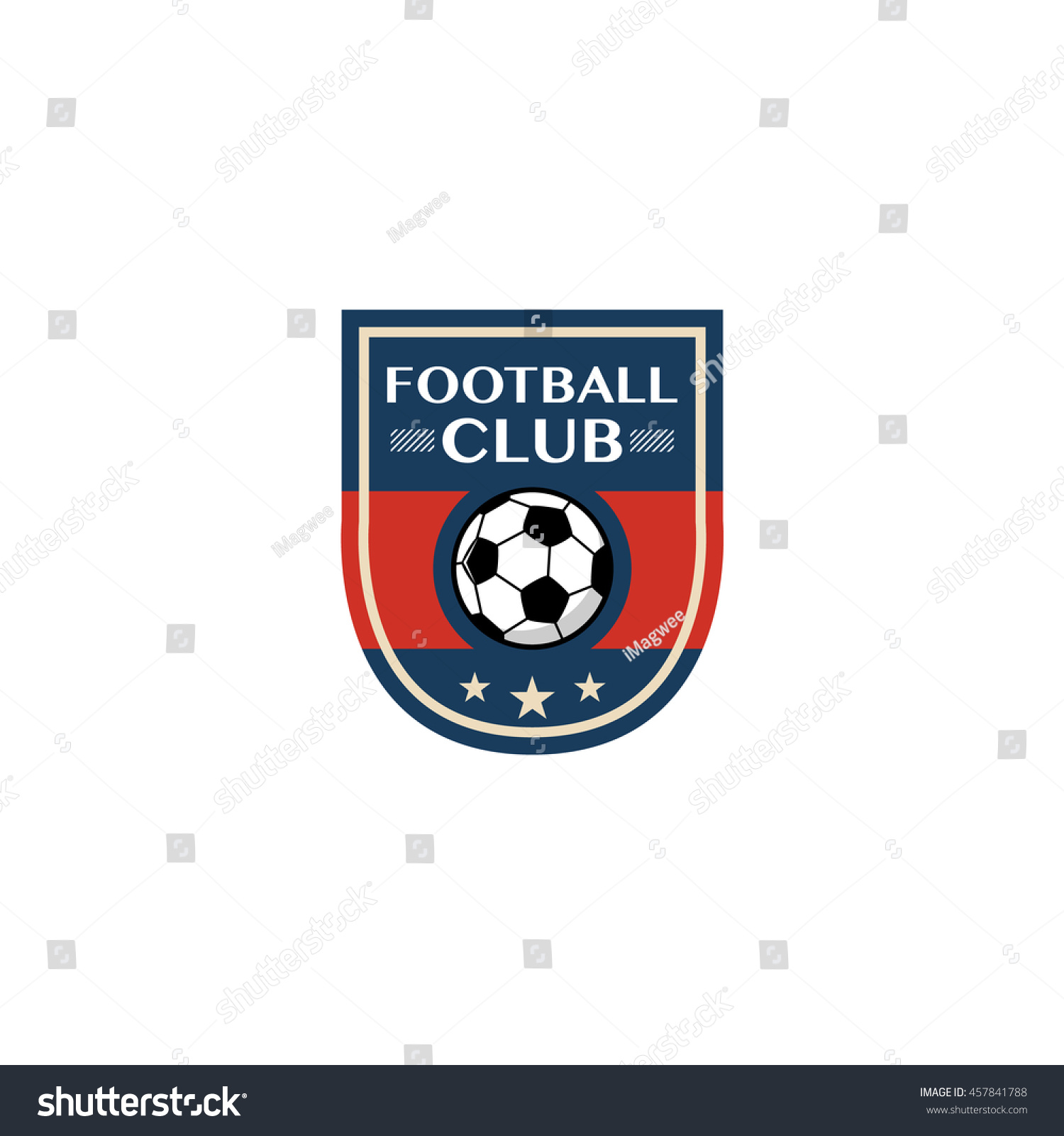 Soccer Football Badgevector Illustration Stock Vector (Royalty Free ...