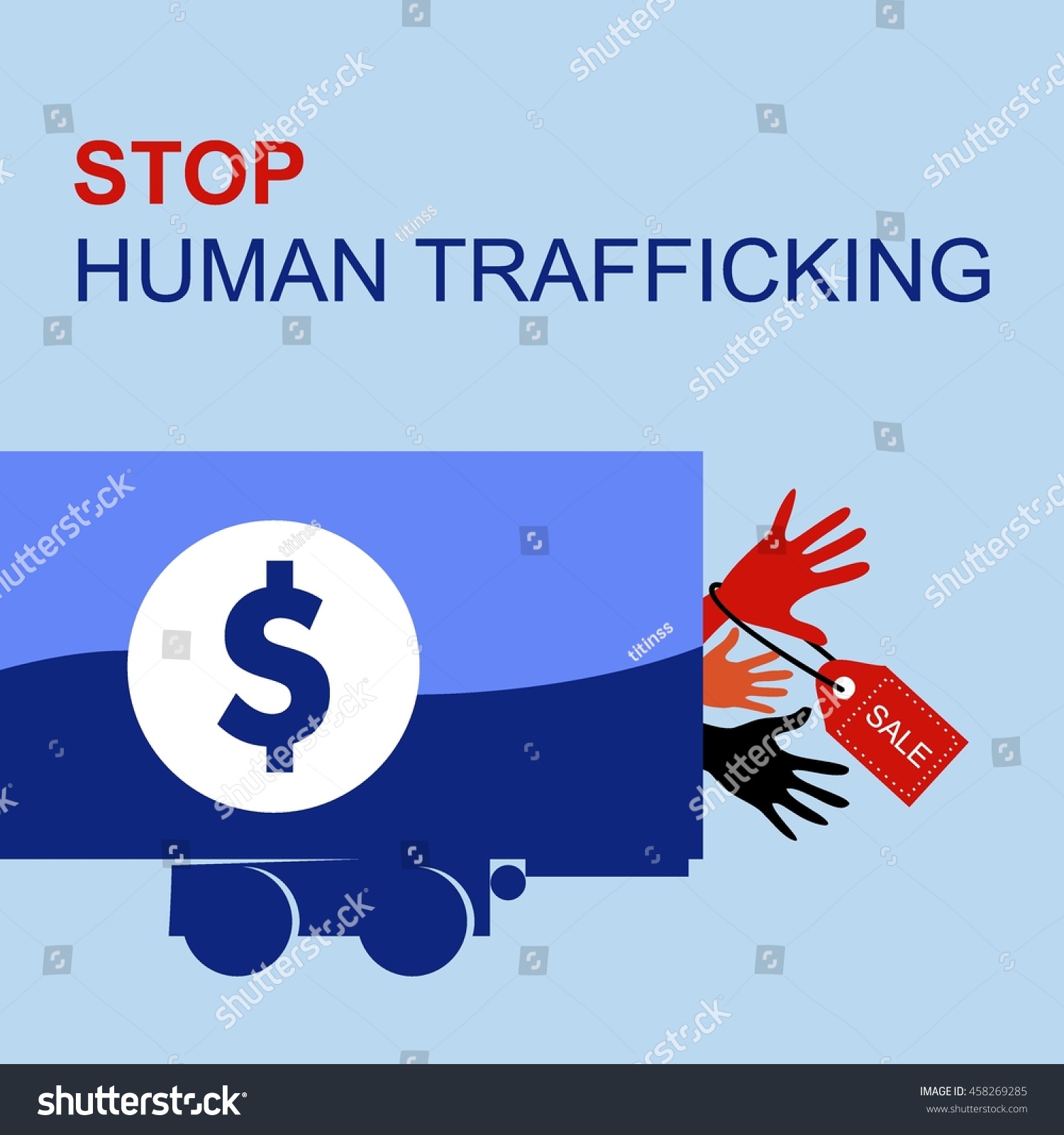 Anti Human Trafficking Campaign Vector Template Stock Vector Royalty Free 458269285 Shutterstock 7148