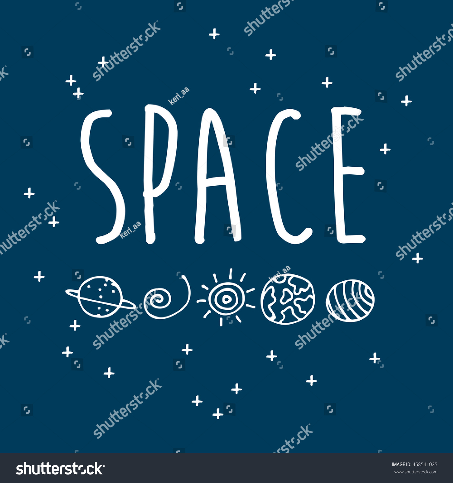 Set Huge Universe Infographic Illustration Vector Stock Vector (Royalty ...