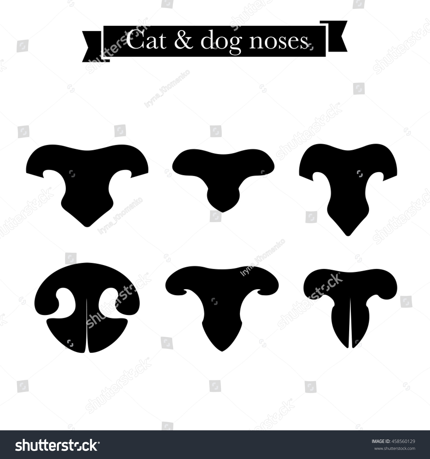 Нос собаки вектор