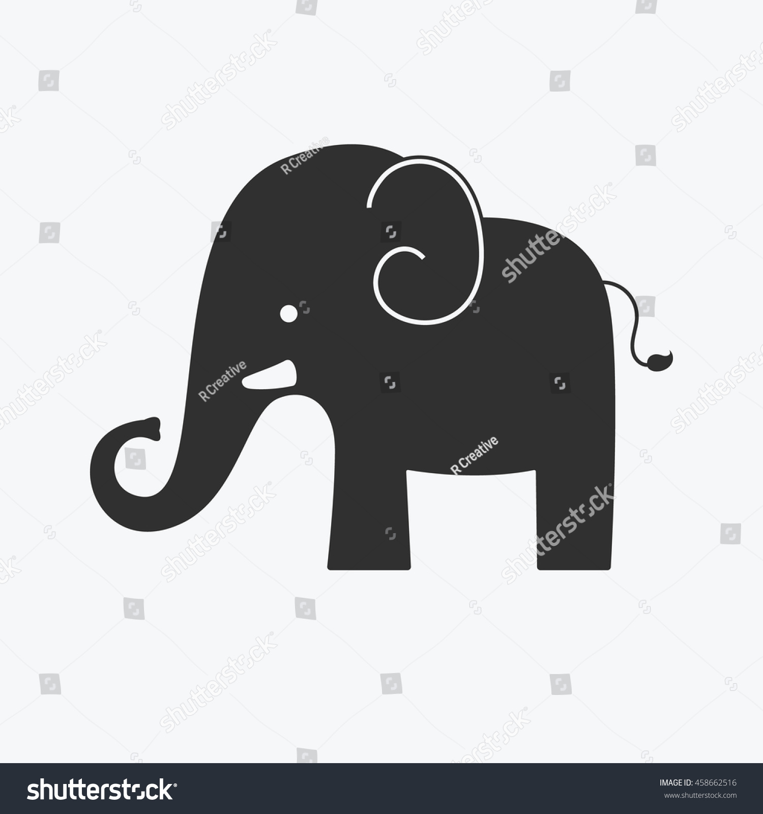 Силуэт слона