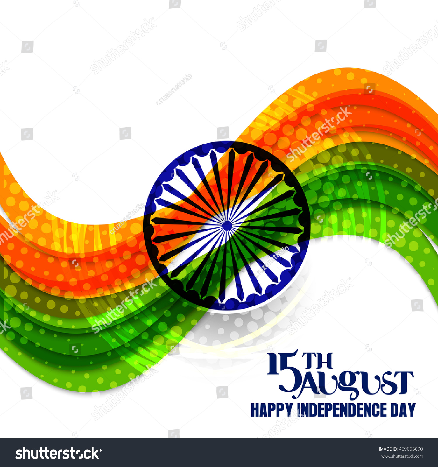 Happy Independence Day India Vector Illustration Stock Vector (Royalty ...