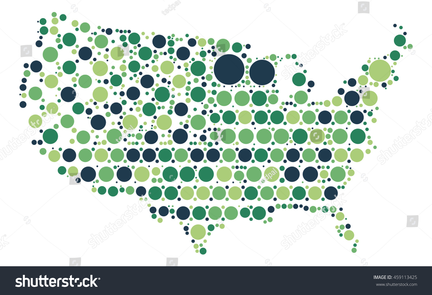 United States Map Shape Vector - Stock Vector United States Map Shape Vector Design By Color Point 459113425