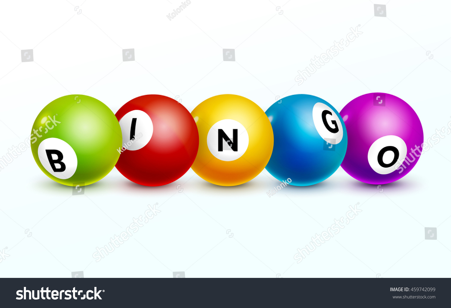 Bingo Lottery Balls Letters Background Bingo Stock Vector (Royalty Free ...