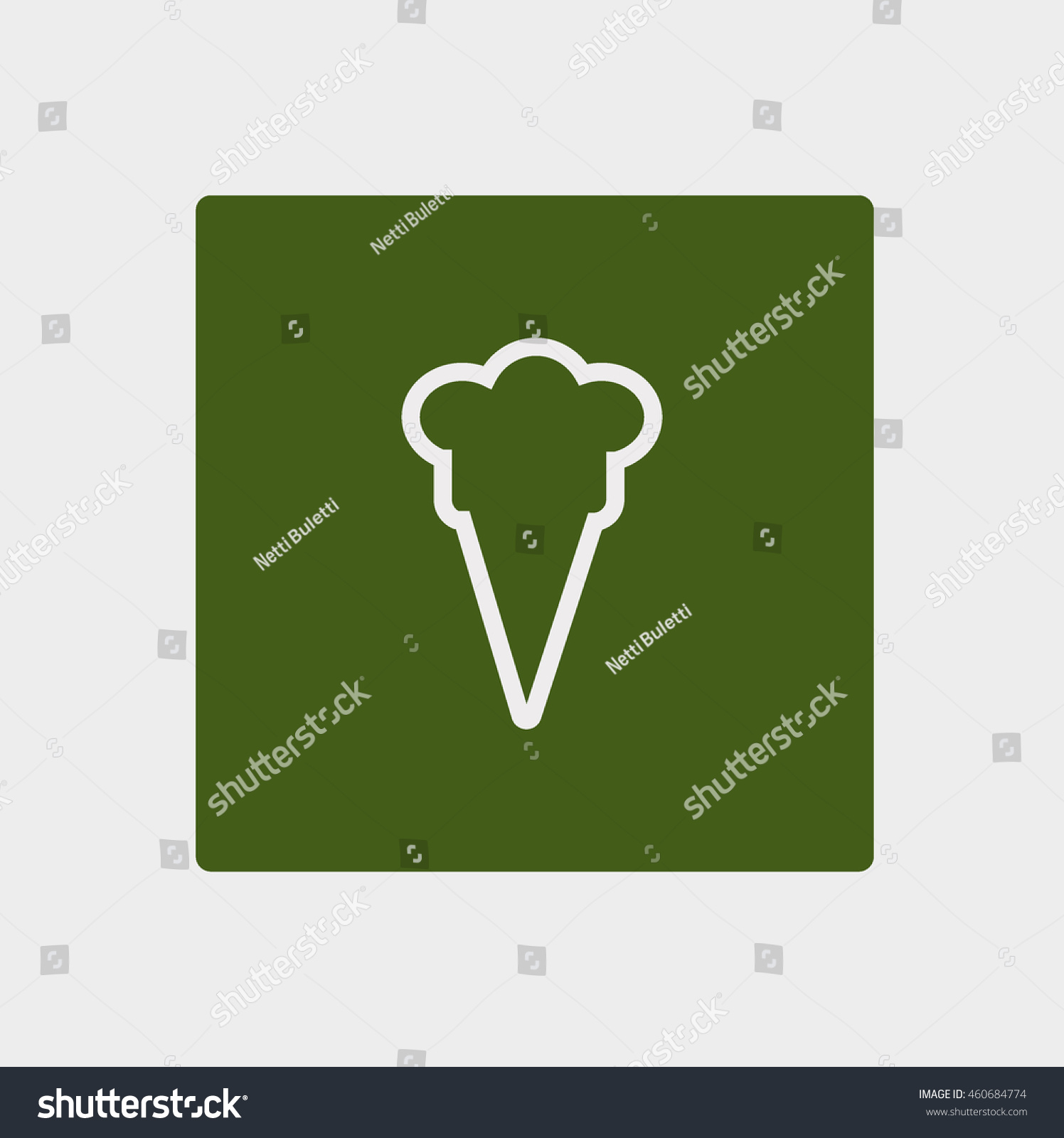 Ice Cream Cone Icon Stock Vector Royalty Free 460684774 Shutterstock 6009