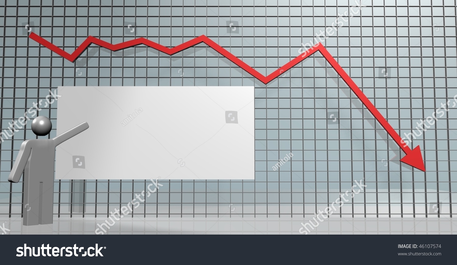 Falling Chart Stock Illustration 46107574 | Shutterstock