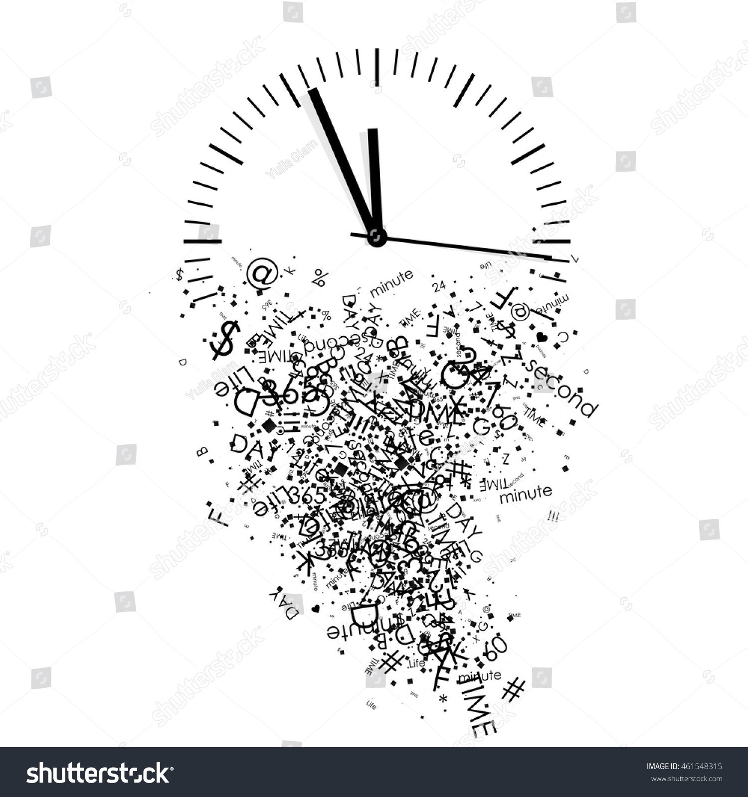 Vector Illustration Clock Stock Vector Royalty Free 461548315 Vector Illustration Clock Stock Vector Royalty Free 461548315